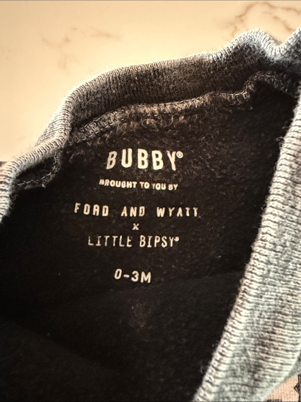 Little Bipsy Gray 'BUBBY' Kids Pullover Sweatshirt - Picture 3 of 4